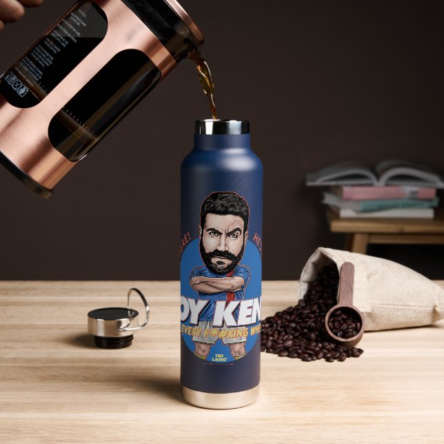 Ted Lasso | Roy Kent Bobblehead Trinkflasche (Kaffee)
