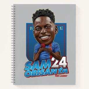 Ted Lasso Sam Obisanya Bobblehead Notizbuch