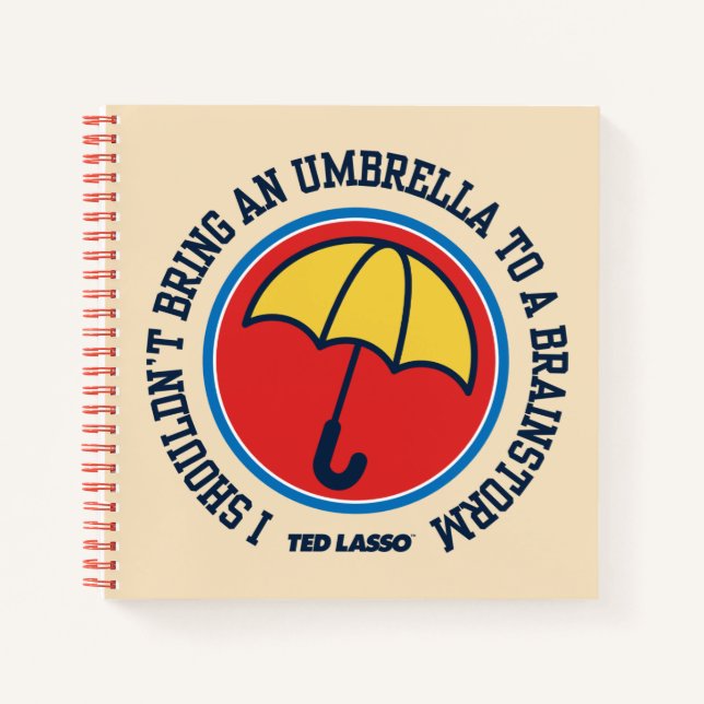 Ted Lasso | Sollte der Regenschirm nicht zum Brain Notizbuch (Vorderseite)