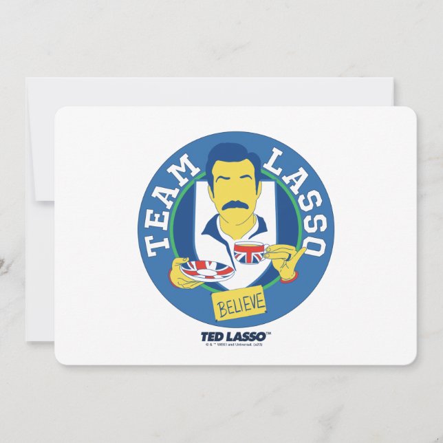 Ted Lasso | Team Lasso Tee Iconic Avatar Mitteilungskarte (Vorderseite)