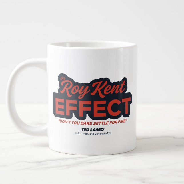 Ted Lasso | The Roy Kent Effect Typografy Graphic Jumbo-Tasse (Links)