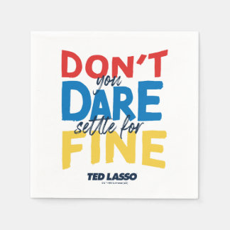 Ted Lasso | Wage nicht, dich mit der Geldstrafe ab Serviette