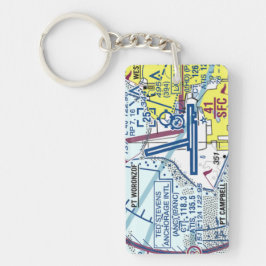 Ted Stevens Anchorage Airport Chart / Taxistand Schlüsselanhänger