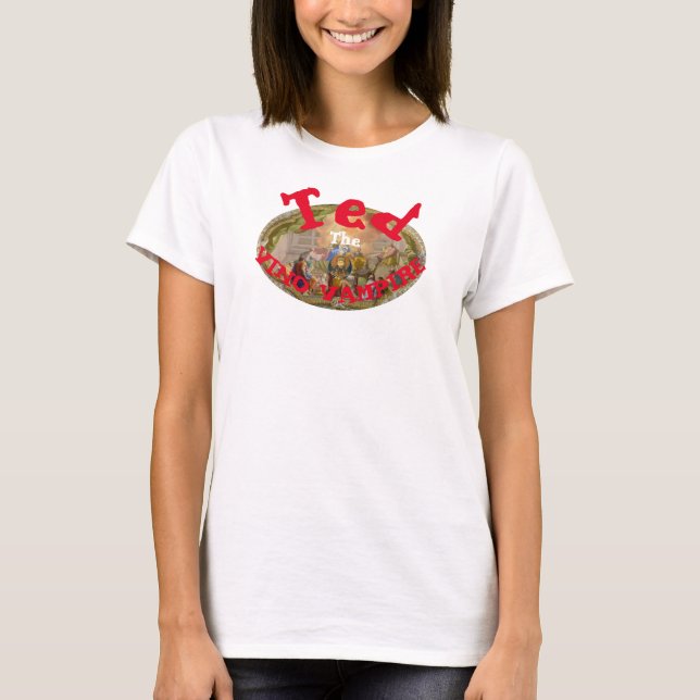 Ted the Vino Vampire Ted's Pagan Tiki Shack Bar T-Shirt (Vorderseite)