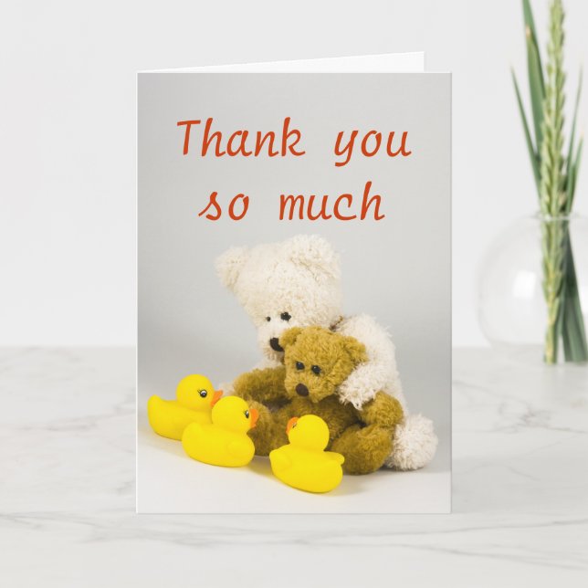 Ted und die Enten ... Dankeskarte (Vorderseite)