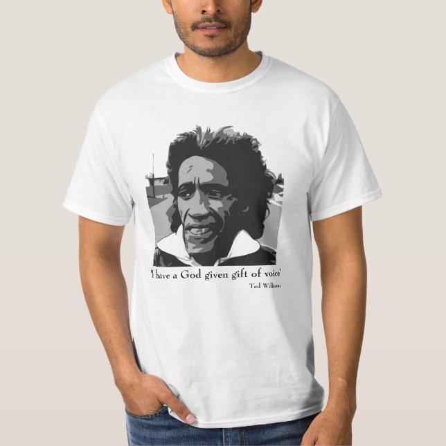 Ted Williams on Discount-Shirt white T-Shirt (Vorderseite)