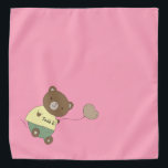 Tedd E. Teddy Bear Personalisiert Pink Pet Halstuch<br><div class="desc">Rosa Untergrund,  niedlicher Teddybär mit rosa Nase... einen Ballon halten. Auf seinem Bauch hat er den Namen deines Haustieres. Die Hintergrundfarbe ist anpassbar,  ebenso wie der Schriftart,  die Farbe des Schriftartes und der Name... über das Menü Bearbeiten. Mach' es dir zu eigen!</div>