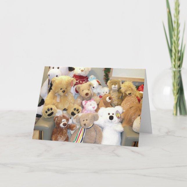 TEDDIEN GRUPPE BIRTHDAY CARD KARTE (Vorderseite)