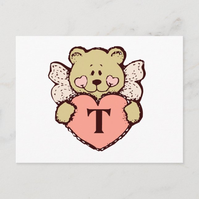 Teddy Angel T Postkarte (Vorderseite)