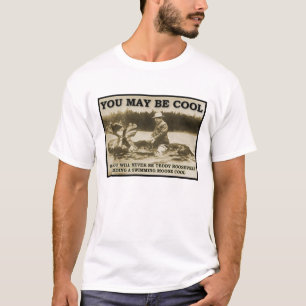 Teddy auf einem Elch Lustiges T-Shirt