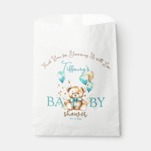 Teddy Baby Dusche bevorzugt niedlich Teddy Aqua Br Geschenktütchen