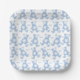 Teddy-Baby-Party-Papierteller Pappteller