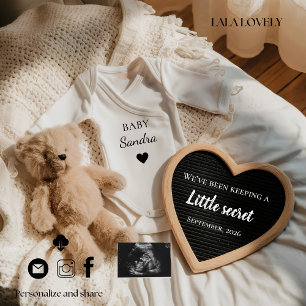 Teddy-Baby-Schwangerschaftsankündigungskarte Ankündigung