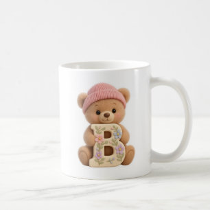 Teddy Bär Anfangsbuchstabe B Alphabet-Tasse für si Kaffeetasse