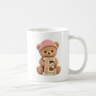 Teddy Bär Anfangsbuchstabe E Alphabet-Tasse für Si Kaffeetasse