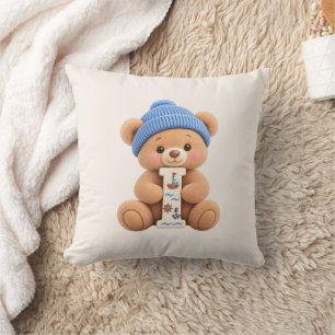 Teddy Bär Anfangsbuchstabe I Kinderzimmer & Jungen Kissen