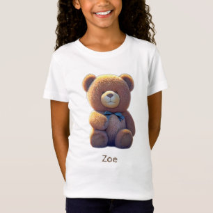 Teddy Bär auf der Wiese, niedliche Kinder T-Shirt