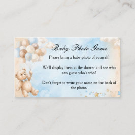 Teddy-Bär-Baby-Foto-Spiel-Einlegekarte für Baby-Du Begleitkarte