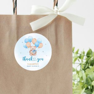 Teddy-Bär-Baby-Party-Aufkleber Runder Aufkleber