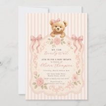 Teddy-Bär-Baby-Party-Einladung