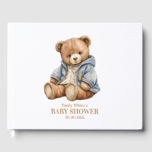 Teddy-Bär-Baby-Party-Einladung kann es kaum erwart Gästebuch