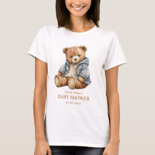 Teddy-Bär-Baby-Party-Einladung Kann Kaum Warten  T-Shirt