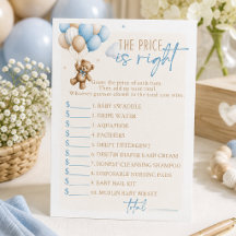 Teddy Bär Baby Shower Druckbares Spiel