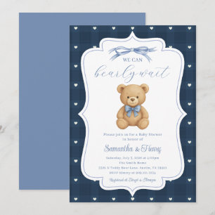 Teddy-Bär-Baby-Shower-Party-Einladung Einladung