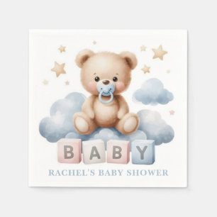 Teddy Bär Baby Shower Serviette