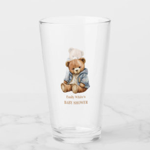 Teddy Bär Baby Shower Wir können es kaum erwarten Glas