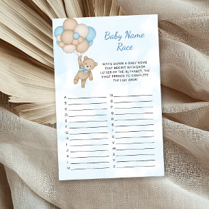 Teddy-Bär-Babynamen-Rennen-Spiel