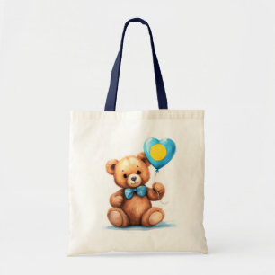 Teddy Bär & Ballon mit der Palau Fahne. Tragetasche