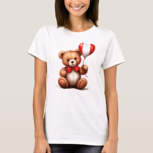 Teddy Bär & Ballon mit der peruanischen Flagge. T-Shirt