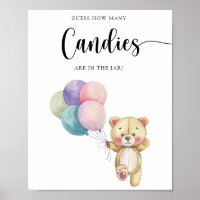 Teddy-Bär-Ballons - rate, wie viele Süßigkeiten