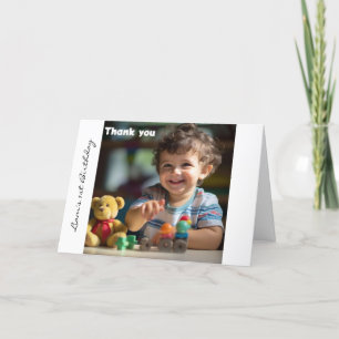 Teddy Bar Balloons Kinder Foto Geburtstag Dankeskarte