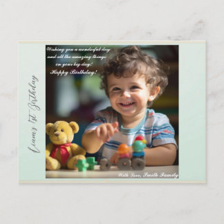 Teddy Bar Balloons Kinder Foto Geburtstag Feiertagspostkarte