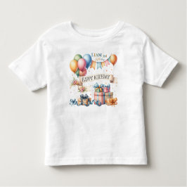 Teddy Bar Balloons Kinder Foto Geburtstag Kleinkind T-shirt