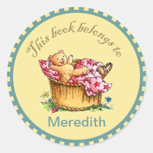 Teddy Bar Book Stickers