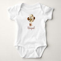 Teddy Bar Brown und Gold Balloons