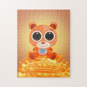 Teddy Bar - Candy Orange Puzzle
