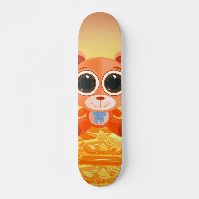 Teddy Bar - Candy Orange Skateboard (Vorne)
