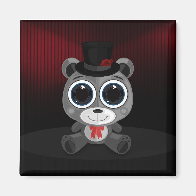 Teddy Bar - Classy Gray Magnet (Vorne)