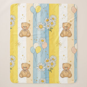 Teddy Bär Daisy Garten Muster (14) Sherpadecke