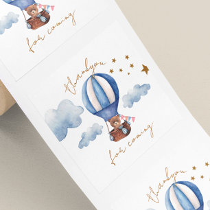 Teddy Bär Danke fürs Kommen Quadratischer Aufkleber