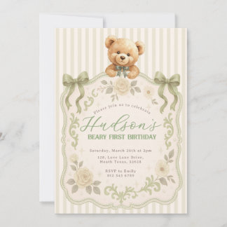 Teddy-Bär-Einladung zum Geburtstag Einladung