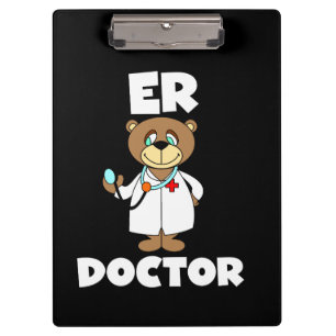 Teddy Bar ER Doctor Clipboard Klemmbrett