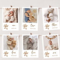 Teddy-Bär-Erste-Jahrestag-Fotobanner-Karte