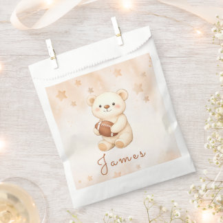 Teddy-Bär-Fußball-Baby-Shower-Dekorationen Geschenktütchen