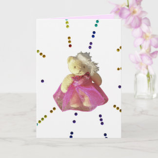 Teddy Bär Geburtstagseinladung Mädchen pink Party Karte