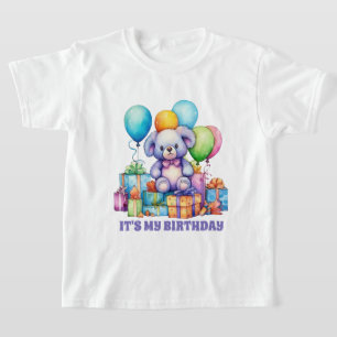 Teddy-Bär-Geburtstagsfeier für niedliches Mädchen T-Shirt